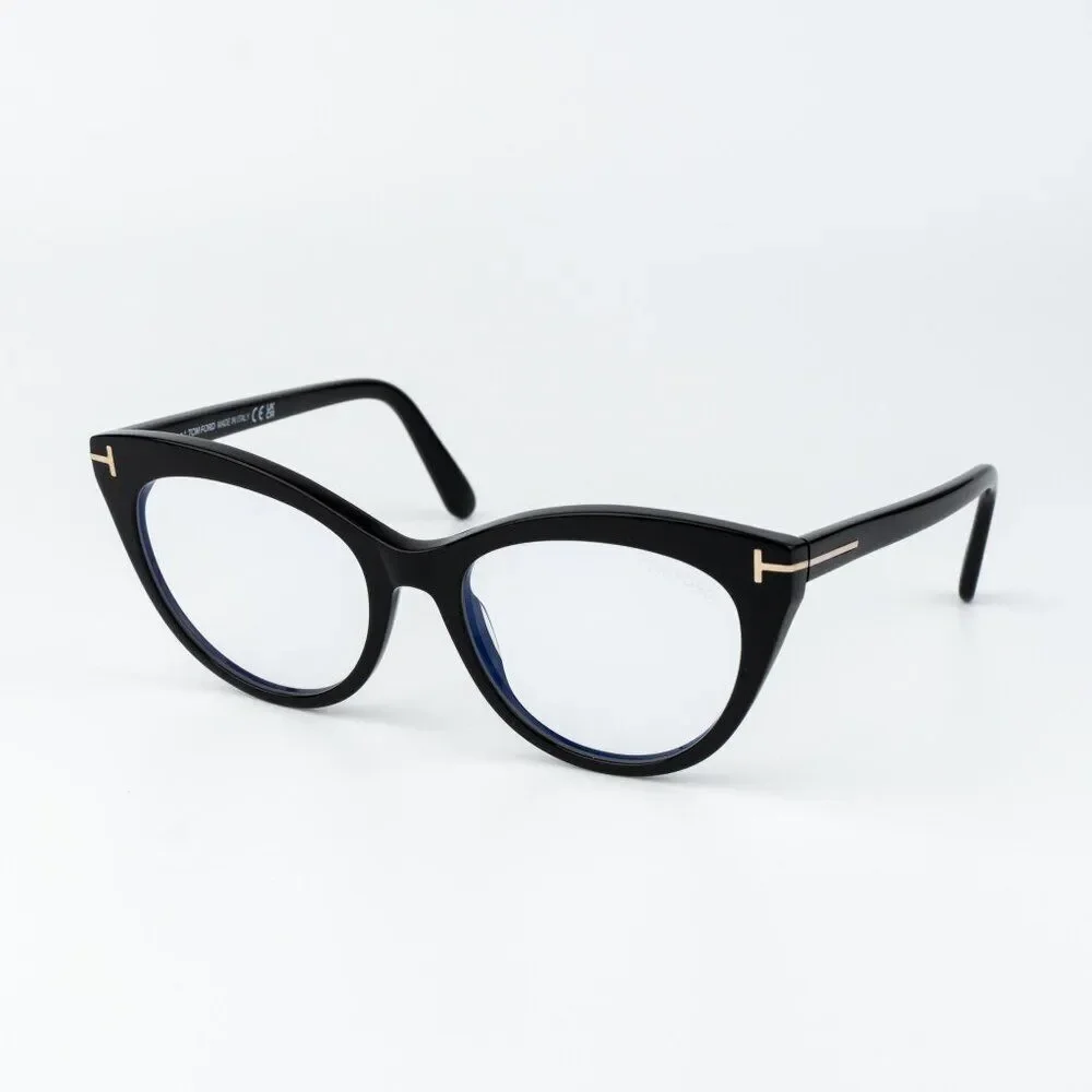 Tom Ford Women Eyeglasses Black Cat Eye FT6091-B 001 NEW AUTHENTIC